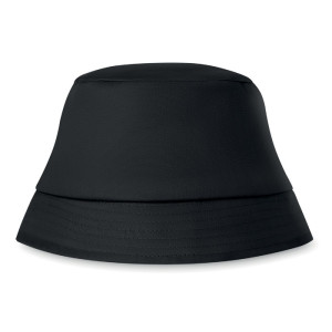 Slnečný klobúk - čierna