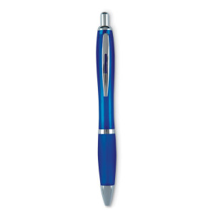 Plastové guľôčkové pero - transparent blue