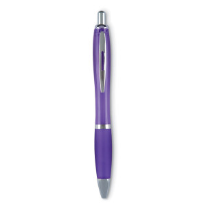 Plastové guľôčkové pero - transparent violet