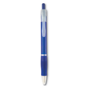 Plastové guľôčkové pero - transparent blue