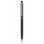 Hliníkové guľôčkové pero s dotykovou špičkou - farba čierna