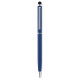 Hliníkové guľôčkové pero s dotykovou špičkou - blue