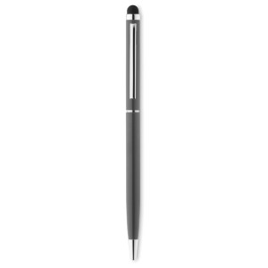 Hliníkové guľôčkové pero s dotykovou špičkou - titanium