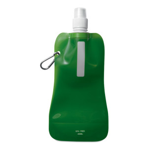 Skladacia fľaša na vodu - transparent green