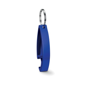 Lesklá kľúčenka a otvárač - blue
