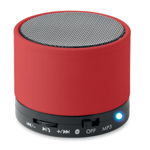 Guľatý Bluetooth reproduktor - red