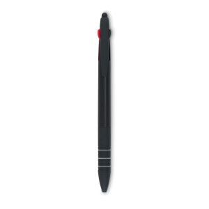 Trojfarebné pero so stylusom - čierna