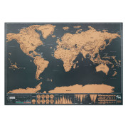 Stieracia mapa sveta 42x30cm