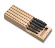 Victorinox súprava nožov Fibrox - drevený stojan do zásuvky