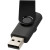 Kovový USB Rotate, 4 GB - Bullet - farba černá