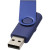 Kovový USB Rotate, 4 GB - Bullet - farba Navy