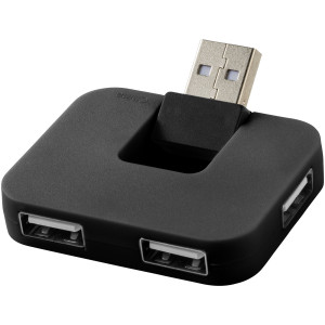 USB hub so 4 portami Gaia - černá