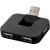 USB hub so 4 portami Gaia - Bullet - farba černá