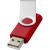 Základný USB Rotate, 32 GB - Bullet - farba červená s efektem námrazy